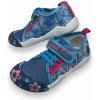 Dievčenské papuče modrej