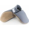BaBice Kožené barefoot capáčky Šedé BA-088