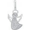 Ligot Strieborný prívesok anjel so zirkónmi FW9293P Ligot Strieborný prívesok anjel so zirkónmi FW9293P