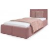 Wilsondo Čalúnená posteľ s úložným priestorom Izabela 90x200 - ružová Wilsondo Čalúnená posteľ s úložným priestorom Izabela 90x200 - ružová