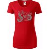 Športová motorka - Dámske tričko z organickej bavlny Origin (GOTS) - M ( Červená ) Športová motorka - Dámske tričko z organickej bavlny Origin (GOTS) - M ( Červená )