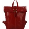Kožený batoh červený - Delami Vera Pelle Cardony červená Kožený batoh červený - Delami Vera Pelle Cardony červená