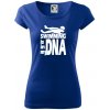 Swimming is in my DNA - Dámske tričko Pure - L ( Kráľovská modrá ) Swimming is in my DNA - Dámske tričko Pure - L ( Kráľovská modrá )