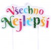 Tortová sviečka zapichovacia TORO všechno nejlepší