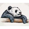 ZUTY Maľovanie podľa čísel - OLIZUJÚCA SA PANDA Rámovanie: vypnuté plátno na rám, Rozmer: 40x50 cm ZUTY Maľovanie podľa čísel - OLIZUJÚCA SA PANDA Rámovanie: vypnuté plátno na rám, Rozmer: 40x50 cm