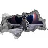 Foto fotografie diera na stenu Astronaut 95x73 cm Foto fotografie diera na stenu Astronaut 95x73 cm