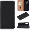 Peňaženkové kožené puzdro na Huawei P20 Lite (2019) - Čierny Peňaženkové kožené puzdro na Huawei P20 Lite (2019) - Čierny
