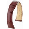 Kožený remienok Hirsch London L 04307069-2, červený, z kože aligátora, dĺžka L, Quick Release 17 mm Kožený remienok Hirsch London L 04307069-2, červený, z kože aligátora, dĺžka L, Quick Release 17 mm