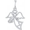 Silvego Strieborný prívesok anjel Salem s Brilliance Zirconia PRGPAP0572PS Silvego Strieborný prívesok anjel Salem s Brilliance Zirconia PRGPAP0572PS