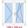 Soft Dvojkrídlové plastové okno 130x130 cm, O+OS Soft Dvojkrídlové plastové okno 130x130 cm, O+OS