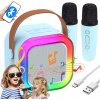 MINI KARAOKE SÚPRAVA 2 MIKROFÓNY + BEZDRÔTOVÝ REPRODUKTOR RGB BLUETOOTH MINI KARAOKE SÚPRAVA 2 MIKROFÓNY + BEZDRÔTOVÝ REPRODUKTOR RGB BLUETOOTH