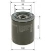BOSCH Olejový filter 0 986 452 062 BOSCH Olejový filter 0 986 452 062