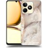 Picasee silikónový čierny obal pre Realme C53 - Cream marble Picasee silikónový čierny obal pre Realme C53 - Cream marble