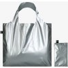 Skladacia nákupná taška LOQI METALLIC Matt Silver Skladacia nákupná taška LOQI METALLIC Matt Silver