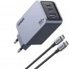 UGREEN síťová rychlonabíječka Nexode Pro 100W 3-Port, 2x USB-C, 1x USB-A, GaN, stříbrná 25874 UGREEN síťová rychlonabíječka Nexode Pro 100W 3-Port, 2x USB-C, 1x USB-A, GaN, stříbrná 25874