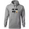 Je mi 50 pivo - Mikina pánska Cape s kapucňou - L ( Tmavosivý melír ) Je mi 50 pivo - Mikina pánska Cape s kapucňou - L ( Tmavosivý melír )