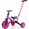 Dětská tříkolka 4v1 Milly Mally Optimus Plus s vodící tyčí pink Dětská tříkolka 4v1 Milly Mally Optimus Plus s vodící tyčí pink