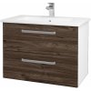 Dreja Umývadlová skrinka GIO SZZ2 80 - N01 Biela lesk / Úchytka T01 / D25 Teak Dreja Umývadlová skrinka GIO SZZ2 80 - N01 Biela lesk / Úchytka T01 / D25 Teak