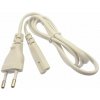 ASTRA Napájecí kabel 230V 2pinový 1m bílý ASTRA Napájecí kabel 230V 2pinový 1m bílý
