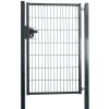 Bránka šírka 100 cm, výška 100 cm, hranaté profily, povrchový zámok, antracitová šedá Bránka šírka 100 cm, výška 100 cm, hranaté profily, povrchový zámok, antracitová šedá