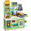 LEAN Toys 28019 Interaktívna detská kuchynka, 64 dielov – voda, para a meniace sa jedlo, zelená LEAN Toys 28019 Interaktívna detská kuchynka, 64 dielov – voda, para a meniace sa jedlo, zelená