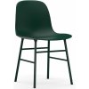 Normann Copenhagen Stolička Form Chair – zelená/oceľ Normann Copenhagen Stolička Form Chair – zelená/oceľ