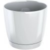 Prosperplast Kvetináč s miskou Coubi 15,5 cm, biely Prosperplast Kvetináč s miskou Coubi 15,5 cm, biely