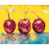 ZUTY Maľovanie podľa čísel - TRI ČEREŠNE Rámovanie: bez rámu a bez vypnutia plátna, Rozmer: 40x50 cm ZUTY Maľovanie podľa čísel - TRI ČEREŠNE Rámovanie: bez rámu a bez vypnutia plátna, Rozmer: 40x50 cm