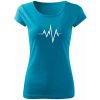T-ričko Horské vrchy - pulz dámske tričko Farba trička: Tyrkysová, Farba potlače: Biela, Veľkosť: S T-ričko Horské vrchy - pulz dámske tričko Farba trička: Tyrkysová, Farba potlače: Biela, Veľkosť: S