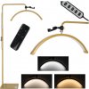 Lampa na predlžovanie mihalníc LED 36W nastaviteľná kozmetická beztieňová oblúková zlatá Lampa na predlžovanie mihalníc LED 36W nastaviteľná kozmetická beztieňová oblúková zlatá