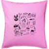 Veselá zubárka - Vankúš 50x50 - 50x50 - Iba poťah ( Ružová ) Veselá zubárka - Vankúš 50x50 - 50x50 - Iba poťah ( Ružová )