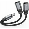 Nabíjací audio adaptér swissten textile usb-c (samec) / usb-c (samica) a 3,5mm aux 0,12 m čierny 73502301 Nabíjací audio adaptér swissten textile usb-c (samec) / usb-c (samica) a 3,5mm aux 0,12 m čierny 73502301