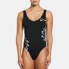 Nike Multi Logo Swimsuit W NESSD292 001 (178624) Black/Green XS Nike Multi Logo Swimsuit W NESSD292 001 (178624) Black/Green XS