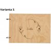 Dřevěné Fotoalbum na Šířku A4 Motiv Svatba Výběr Variant Varianta: Varianta 3 Dřevěné Fotoalbum na Šířku A4 Motiv Svatba Výběr Variant Varianta: Varianta 3
