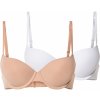 esmara® Dámska push-up podprsenka, 2 kusy 85B, béžová/biela (100372961) esmara® Dámska push-up podprsenka, 2 kusy 85B, béžová/biela (100372961)