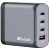 Verbatim GNC-140 Cestovný adaptér / GaN / 2x USB-C PD 140W / USB-C PD 18W / USB-A PD 18W / čierna (32203) Verbatim GNC-140 Cestovný adaptér / GaN / 2x USB-C PD 140W / USB-C PD 18W / USB-A PD 18W / čierna (32203)