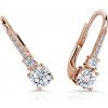 Danfil detské náušnice zo ružového zlata white klapka C5212