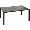 Design-Shop Záhradný stôl HWC-N40, hliník, 140x80cm - antracit Design-Shop Záhradný stôl HWC-N40, hliník, 140x80cm - antracit