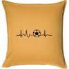 Ekg futbal loptu - Vankúš 50x50 - 50x50 - Vrátane výplne ( Zlatožltá ) Ekg futbal loptu - Vankúš 50x50 - 50x50 - Vrátane výplne ( Zlatožltá )
