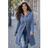 Fashionweek Dlhý Kardigan s kapucňou HONEY Farba: Jeans, Veľkosť: Universal Fashionweek Dlhý Kardigan s kapucňou HONEY Farba: Jeans, Veľkosť: Universal