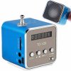Bezdrôtové prenosné mini FM LED rádio TD-V26 modré Bezdrôtové prenosné mini FM LED rádio TD-V26 modré