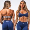 NEBBIA - Bezšvová športová podprsenka FLOW SEAMLESS 495 (blue) - L NEBBIA - Bezšvová športová podprsenka FLOW SEAMLESS 495 (blue) - L