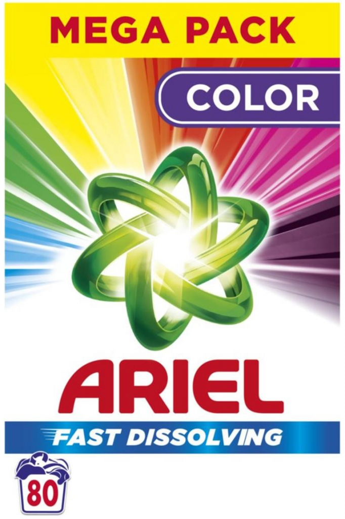 Ariel Color Prací prášok Box 80 PD 4,4 kg