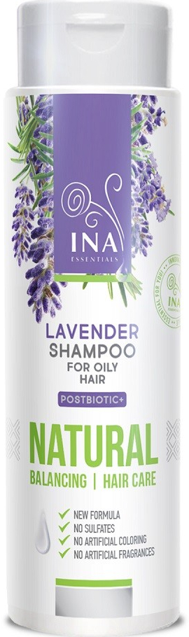 Ina essentials Levanduľový šampón prírodný levanduľový šampón na mastné vlasy 200 ml