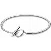 Náramok Pandora Srdce zapínanie T 599285C00-19 Náramok Pandora Srdce zapínanie T 599285C00-19