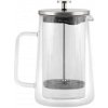 Vialli Design Kanvica French Press, dvojstenná 1000 ml, strieborná_DIVA 9279 Vialli Design Kanvica French Press, dvojstenná 1000 ml, strieborná_DIVA 9279