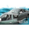 Deflektory na Toyota Hilux 1998-2005 (+zadné) Deflektory na Toyota Hilux 1998-2005 (+zadné)