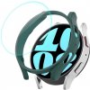 ENKAY PC FULL COVER Plastový kryt so sklom pre Samsung Galaxy Watch6 44mm zelený 65812