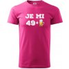 Je mi 50 pivo - Klasické pánske tričko vyššej gramáže - 2XL ( Purpurová ) Je mi 50 pivo - Klasické pánske tričko vyššej gramáže - 2XL ( Purpurová )