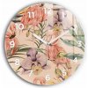 Sklenené Nástenné Hodiny do Kancelárie s Vzorom Tropické Palmové Listy fi60 cm Sklenené Nástenné Hodiny do Kancelárie s Vzorom Tropické Palmové Listy fi60 cm